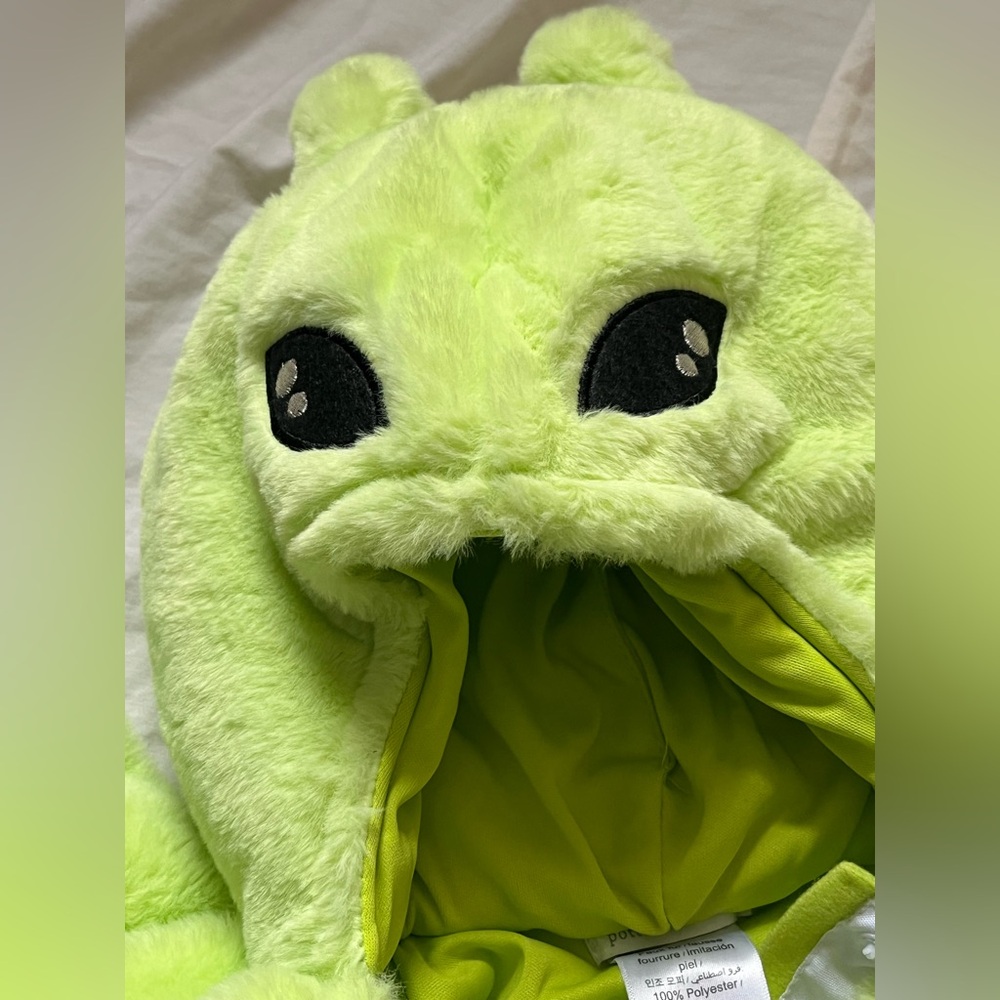 Pottery Barn Kids Green Alien Costume 6-12 Months - Picture 6 of 12